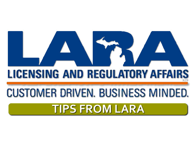 LARA-BMMR-MI Department of Licensing and Regulatory Affairs-Tips