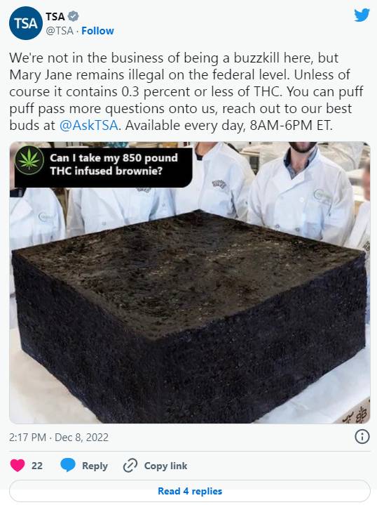 850 pound marijuana brownie