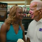 Biden at the store getting ice cream