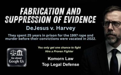 Fabricating and Suppressing Evidence Lawsuit (DeJesus v. Harvey)
