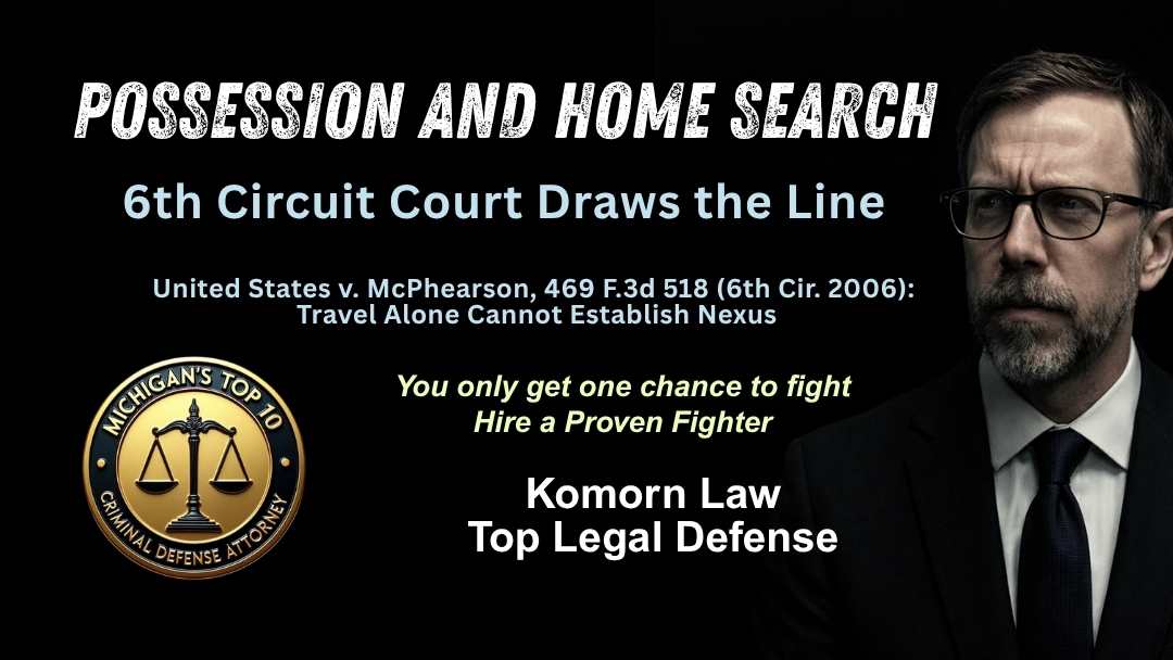 Possession and Home Search – 6th Circuit Court Draws the Line